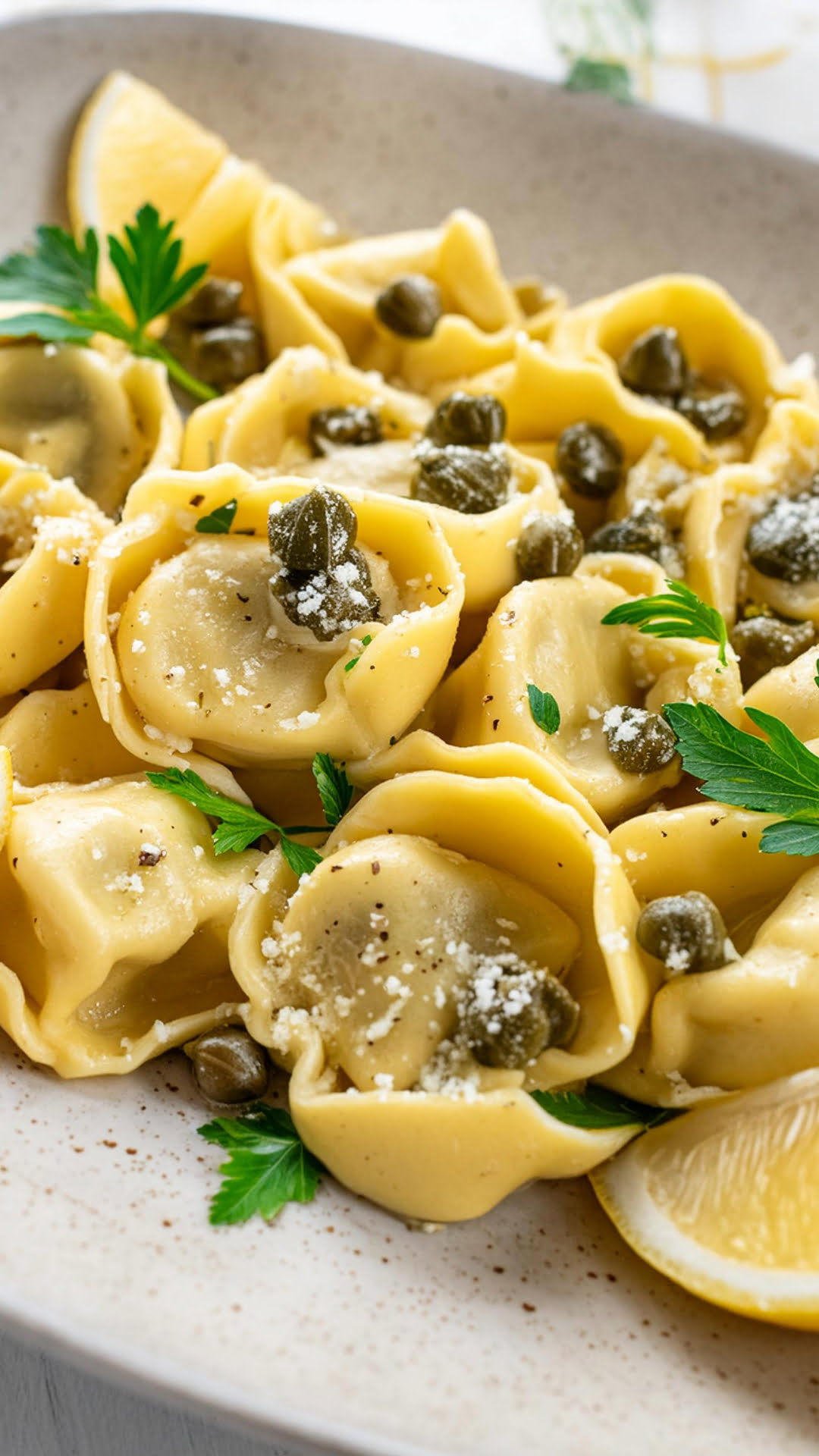 One-Pan Tortellini with Lemon-Caper Sauce & Fresh Parsley | Quick ...